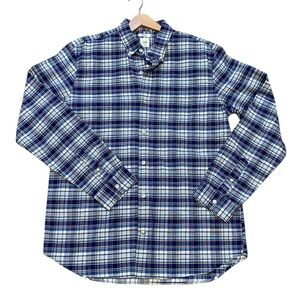Gap Cotton Long Sleeve Button Down Collared Flannel Pattern Shirt - New - Large